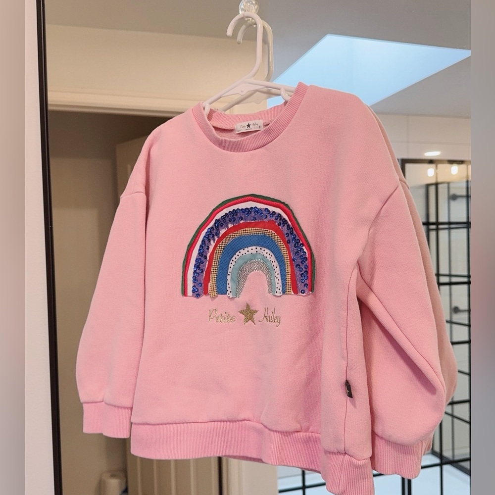 KIDS - Petite Hailey Rainbow Sweatshirt Size 8
